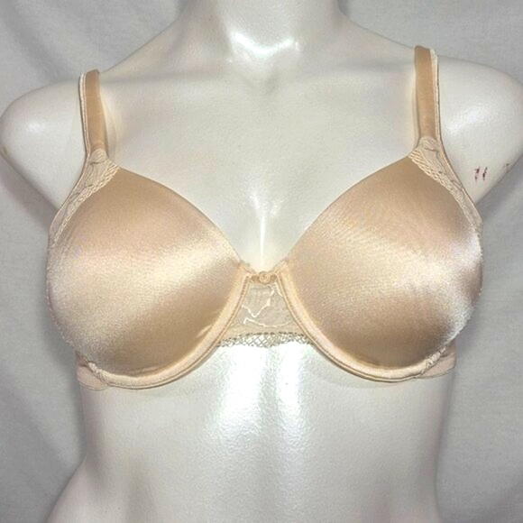 40B Bali 3547 One Smooth U Support Lace Trim UW Bra Ivory - Picture 1 of 4